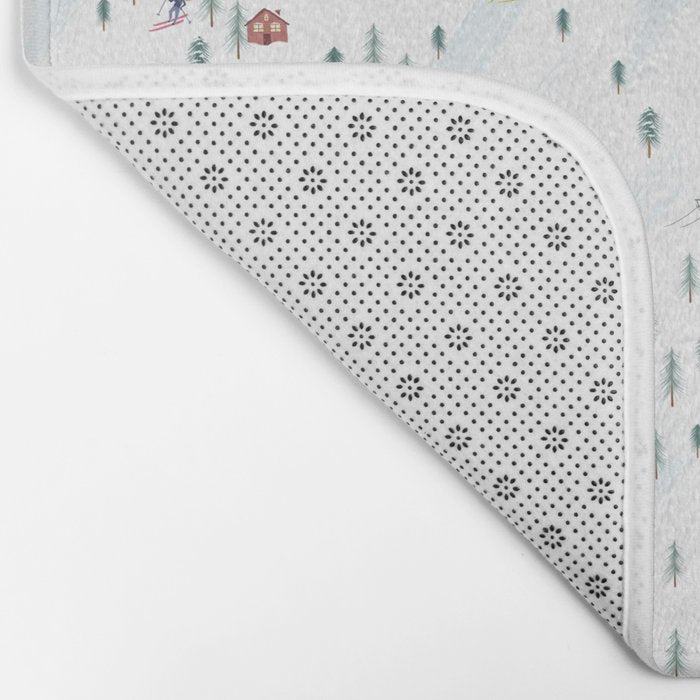 Alpine Ski Slopes Bath Mat Gallery Image 2