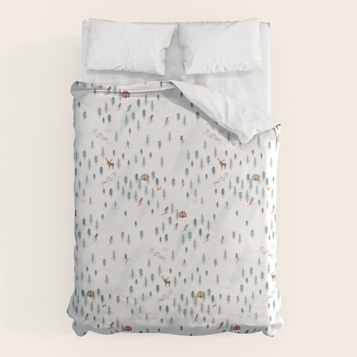 Alpine Ski Slopes Duvet Cover Gallery Image 6