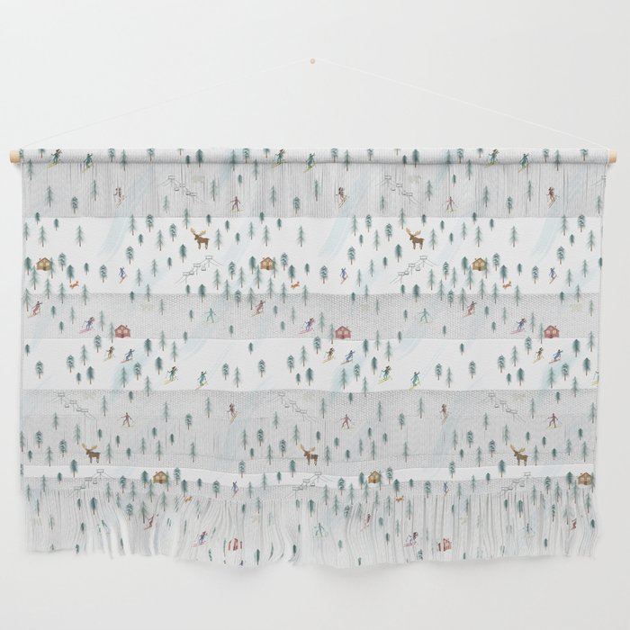 Alpine Ski Slopes Wall Hanging Gallery Image 1