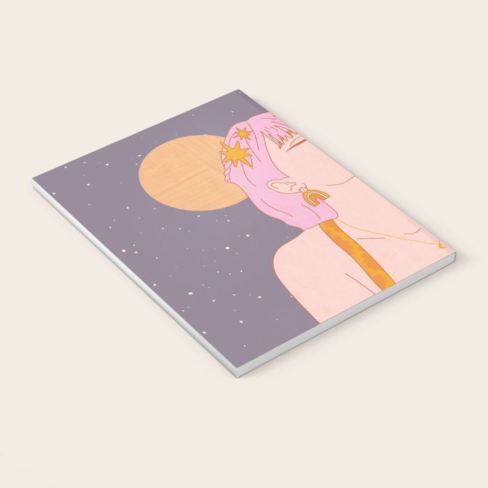 Woman Smoking Daisy Flowers Notebook Gallery Image 3