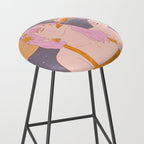 Woman Smoking Daisy Flowers Stool Gallery Image 2