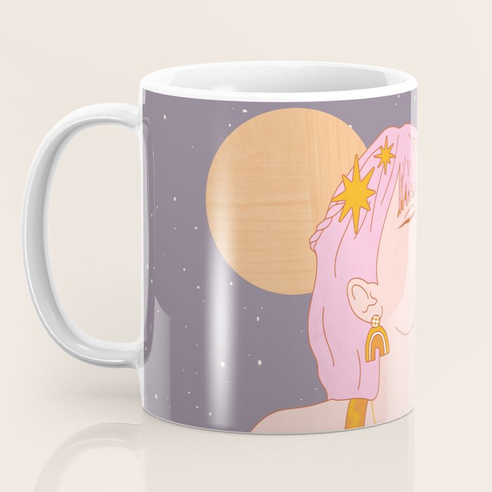 Woman Smoking Daisy Flowers Coffee Mug Gallery Image 3