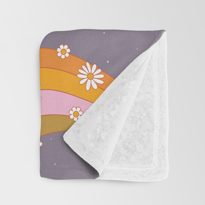 Woman Smoking Daisy Flowers Throw Blanket Gallery Image 3