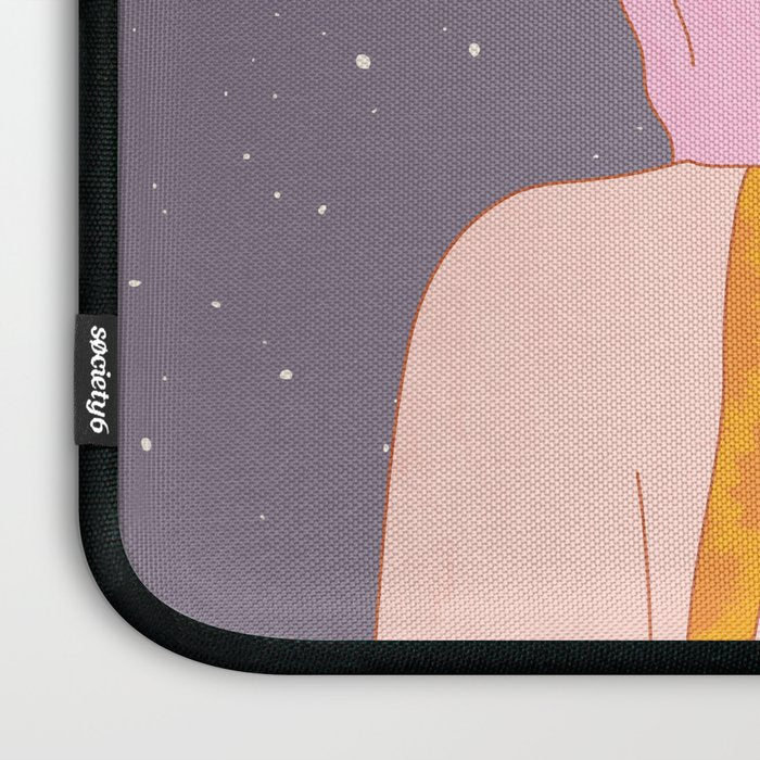 Woman Smoking Daisy Flowers Laptop Sleeve Gallery Image 3