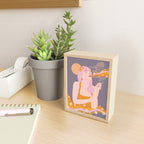 Woman Smoking Daisy Flowers Mini Art Print Gallery Image 2