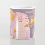 Woman Smoking Daisy Flowers Coffee Mug Gallery Image 4
