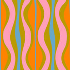 Retro Hourglass Abstract Groovy Colorful Eclectic Pattern Coffee Mug Gallery Image 2