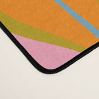 Retro Hourglass Abstract Groovy Colorful Eclectic Pattern Desk Mat Gallery Image 4