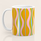 Retro Hourglass Abstract Groovy Colorful Eclectic Pattern Coffee Mug Gallery Image 3
