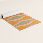 Retro Hourglass Abstract Groovy Colorful Eclectic Pattern Yoga Mat Gallery Image 2