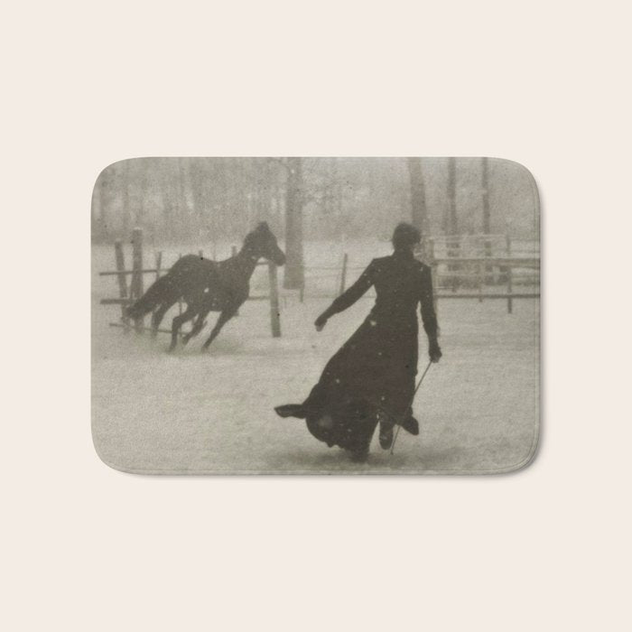 The Horse Trainer By Felix Thiollier 1899 Bath Mat Gallery Image 1