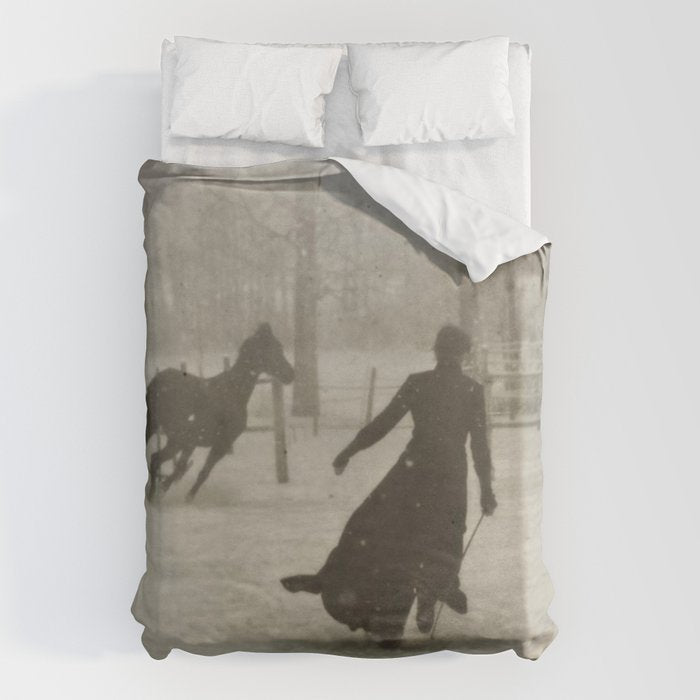 The Horse Trainer By Felix Thiollier 1899 Duvet Cover Gallery Image 6