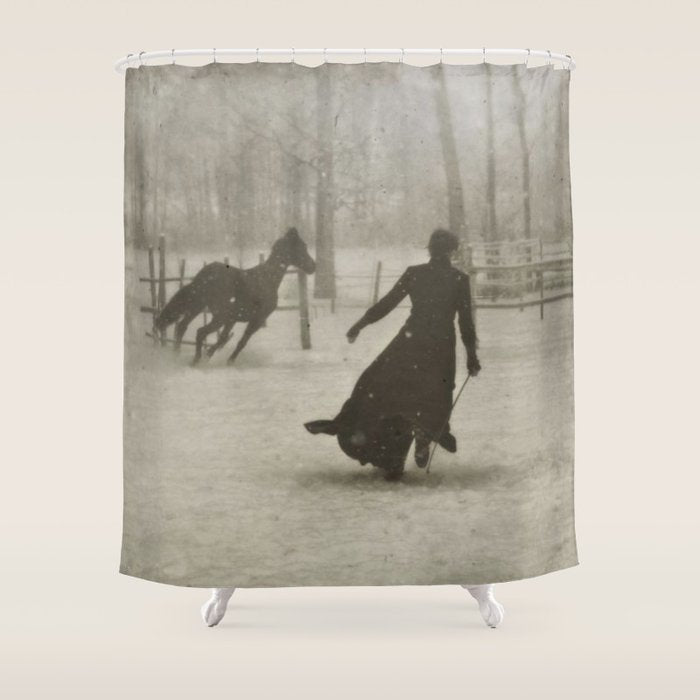 The Horse Trainer By Felix Thiollier 1899 Shower Curtain Gallery Image 1