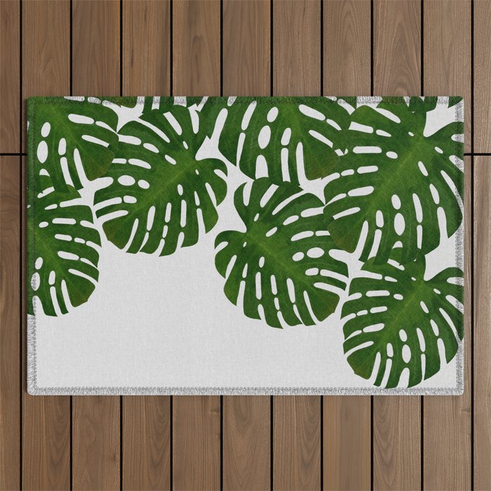 Monstera Leaf I Outdoor Rug Gallery Image 1