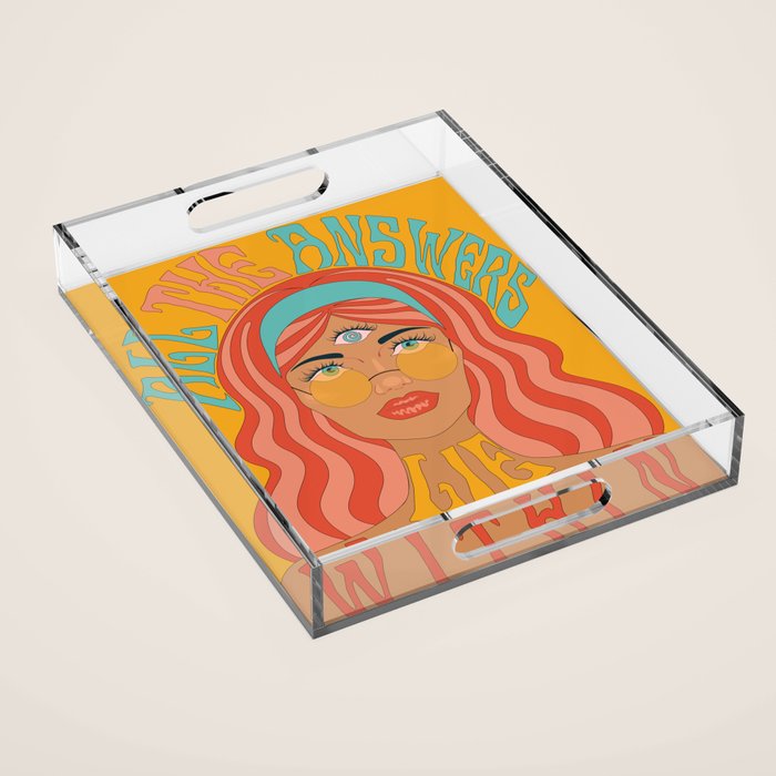 THE ANSWERS LIE WITHIN Acrylic Tray Gallery Image 1