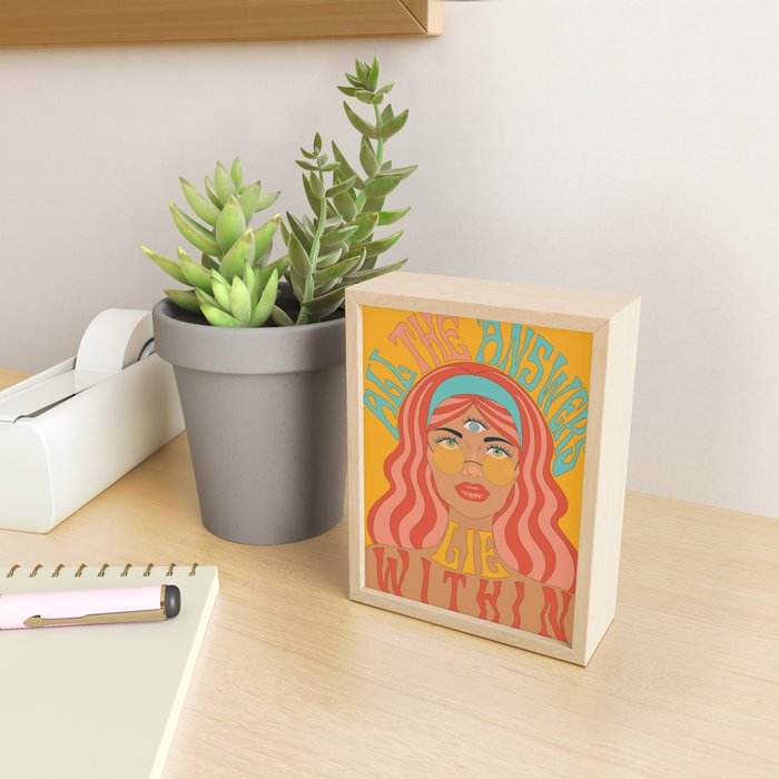 THE ANSWERS LIE WITHIN Mini Art Print Gallery Image 2