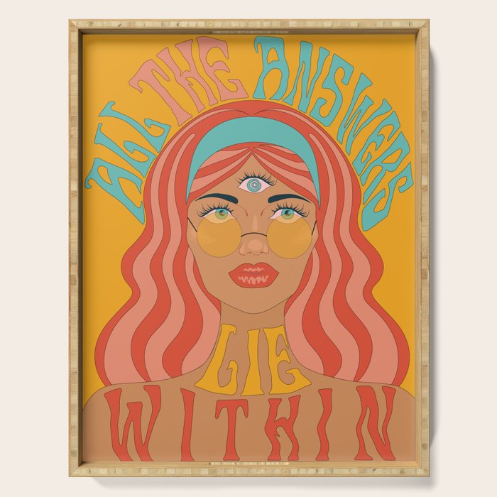 THE ANSWERS LIE WITHIN Serving Tray