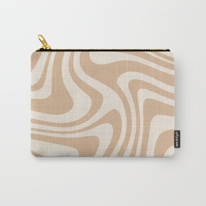 Abstract Wavy Stripes LII Carry All Pouch Gallery Image 1