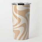Abstract Wavy Stripes LII Travel Mug Gallery Image 1