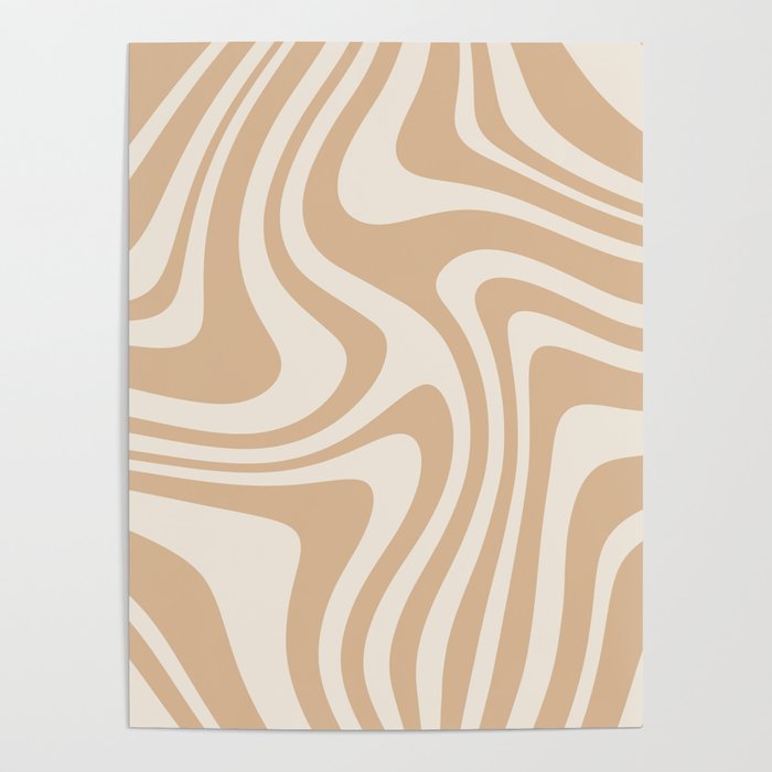 Abstract Wavy Stripes LII Poster Gallery Image 1
