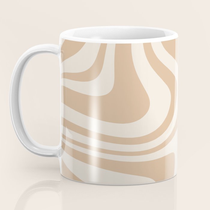Abstract Wavy Stripes LII Coffee Mug Gallery Image 3