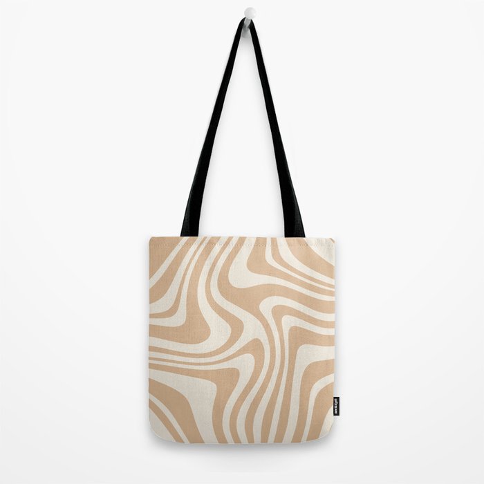 Abstract Wavy Stripes LII Tote Bag Gallery Image 2