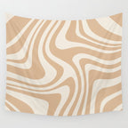 Abstract Wavy Stripes LII Wall Tapestry Gallery Image 4