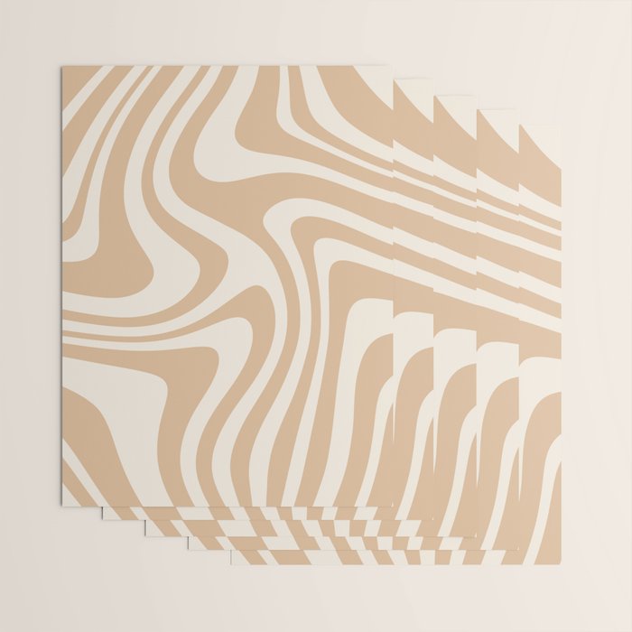 Abstract Wavy Stripes LII Wrapping Paper Gallery Image 3