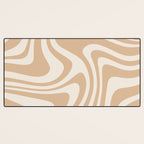 Abstract Wavy Stripes LII Desk Mat Gallery Image 3