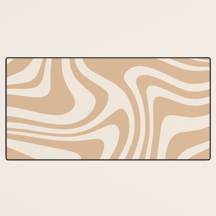 Abstract Wavy Stripes LII Desk Mat Gallery Image 3