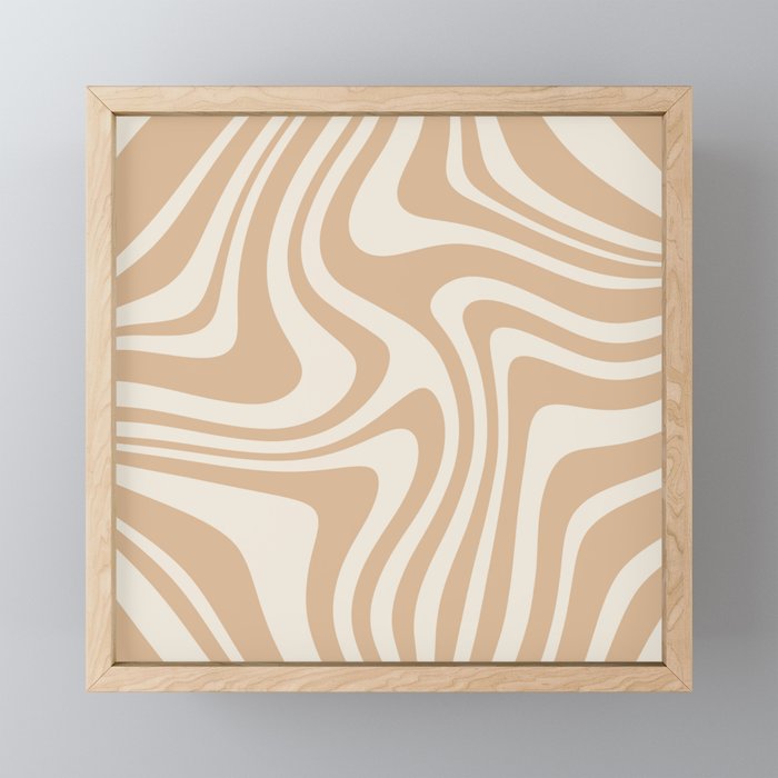 Abstract Wavy Stripes LII Mini Art Print Gallery Image 1