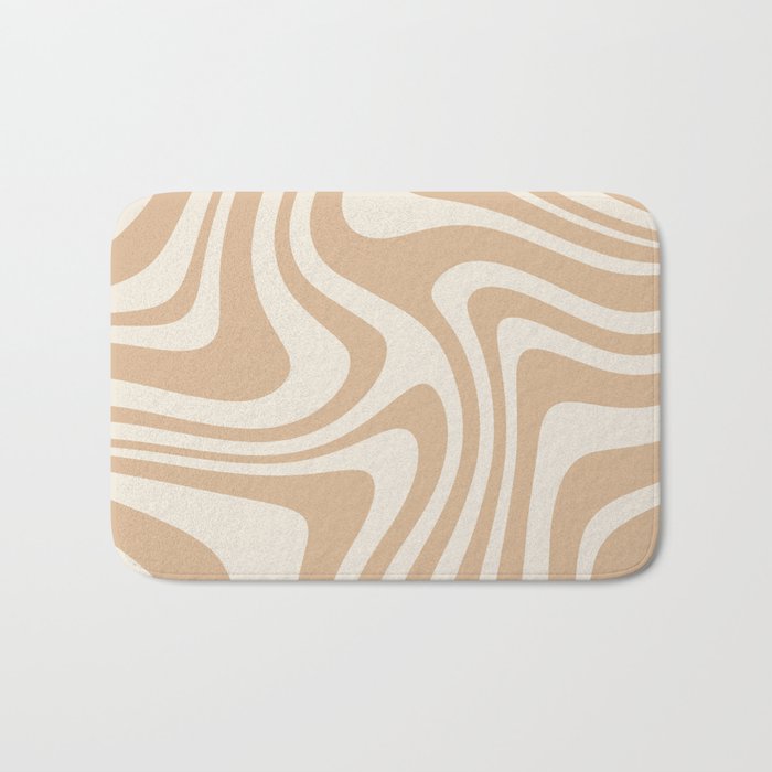 Abstract Wavy Stripes LII Bath Mat Gallery Image 1