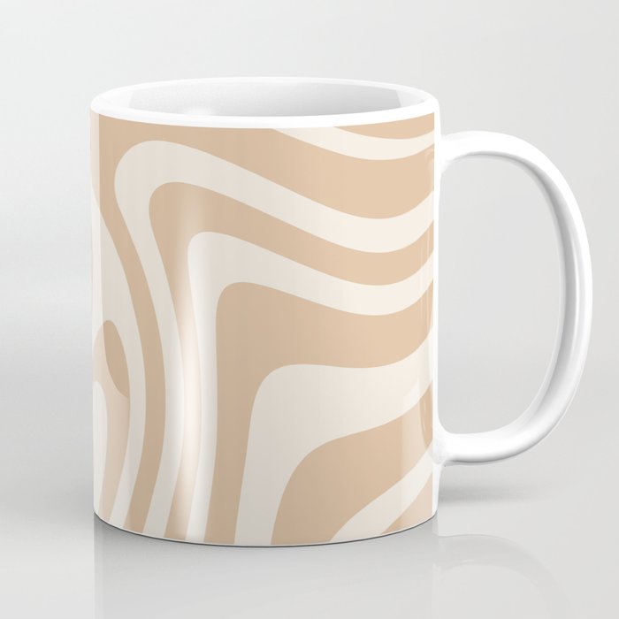 Abstract Wavy Stripes LII Coffee Mug Gallery Image 1
