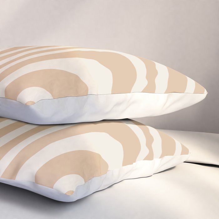 Abstract Wavy Stripes LII Pillow Sham Gallery Image 3