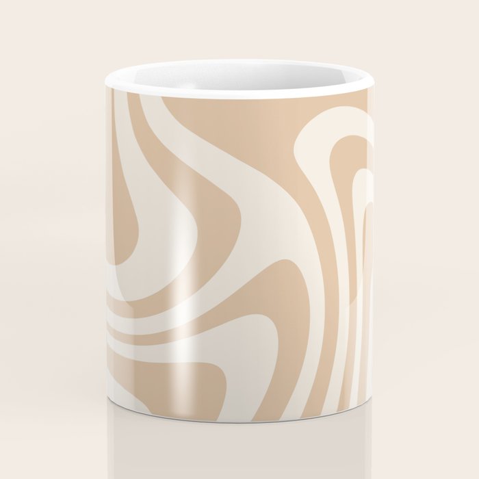 Abstract Wavy Stripes LII Coffee Mug Gallery Image 4