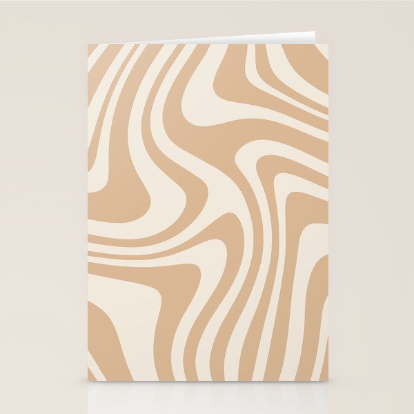 Abstract Wavy Stripes LII Stationery Card Gallery Image 2