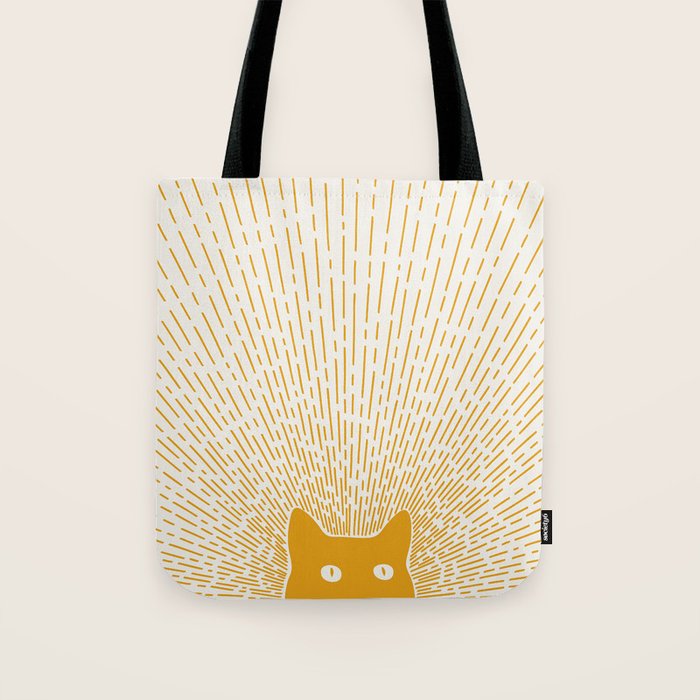Cat Landscape 96: Good Meowning Tote Bag Gallery Image 1