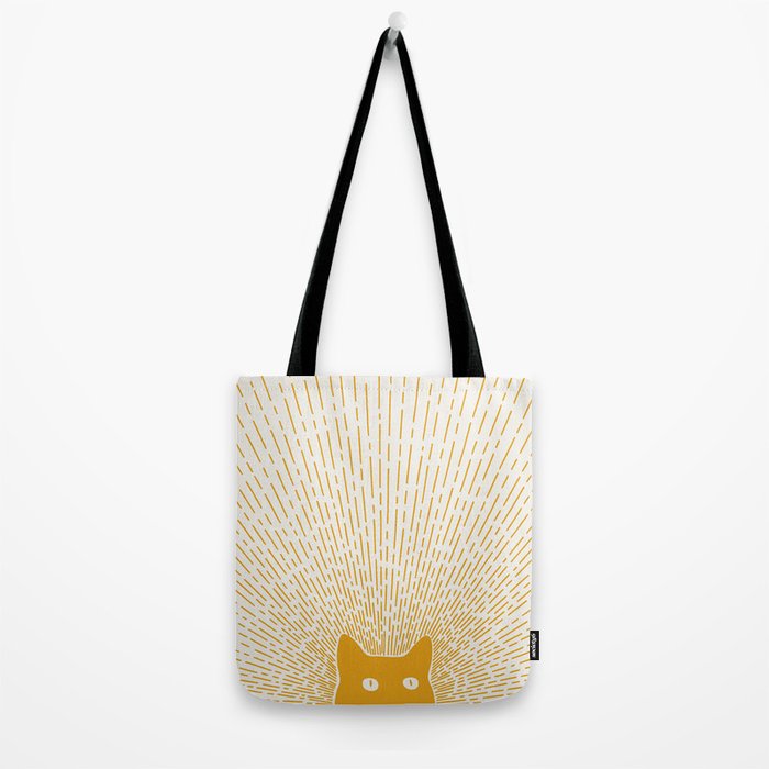Cat Landscape 96: Good Meowning Tote Bag Gallery Image 2