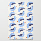 Blue Seagulls Pattern Cutting Board Gallery Image 1