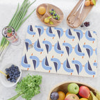 Blue Seagulls Pattern Cutting Board Gallery Image 2