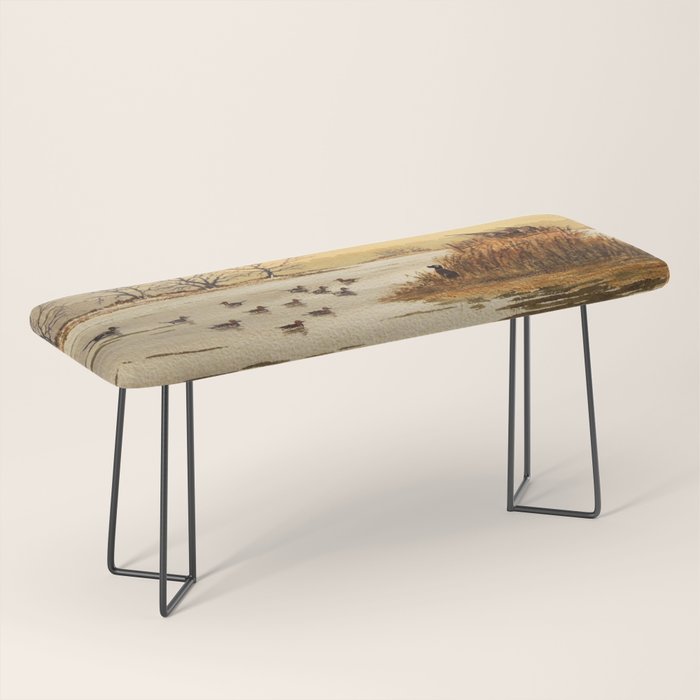 Hunting Pintail Ducks Bench Gallery Image 1
