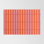 Stripes and Dots geometric pattern red and pink Rug Gallery Image 2