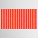 Stripes and Dots geometric pattern red and pink Tablecloth Gallery Image 2