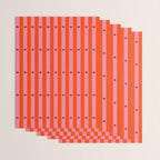 Stripes and Dots geometric pattern red and pink Wrapping Paper Gallery Image 3