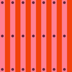 Stripes and Dots geometric pattern red and pink Coffee Mug Gallery Image 2