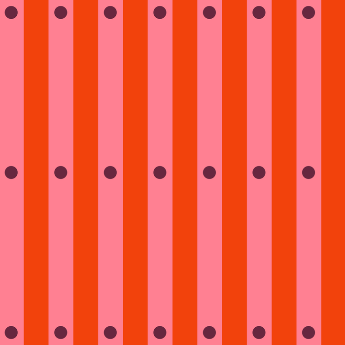 Stripes and Dots geometric pattern red and pink Coffee Mug Gallery Image 2