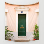 Rue Cremieux Paris number 3 | Colorful France travel photography | Front door collection Wall Tapestry Gallery Image 4