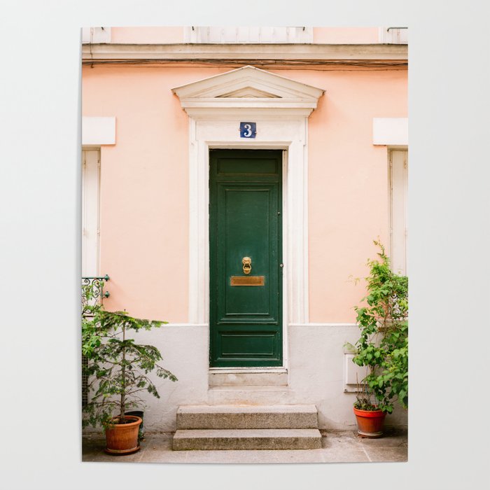 Rue Cremieux Paris number 3 | Colorful France travel photography | Front door collection Poster Gallery Image 4