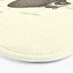 Anatomy of a Raccoon Bath Mat Gallery Image 3