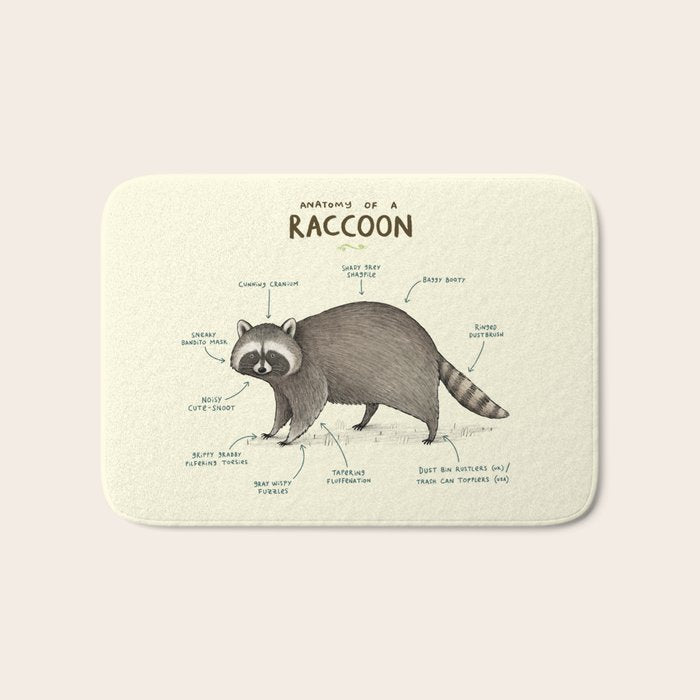 Anatomy of a Raccoon Bath Mat